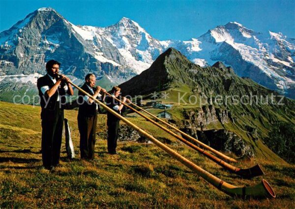 Alphorn Alphornbläser Eiger Mönch Jungfrau