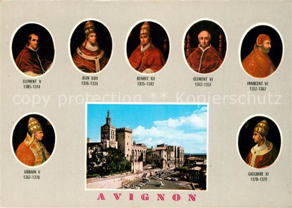 Papst Avignon Clement V Jean XXII Gregoire XI