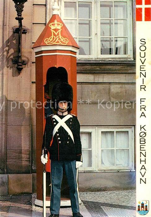 Leibgarde Wache Guards Amalienborg Palace Copenhagen