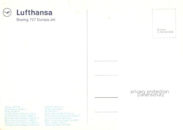 Lufthansa Boeing 727 Europa Jet – Bild 2