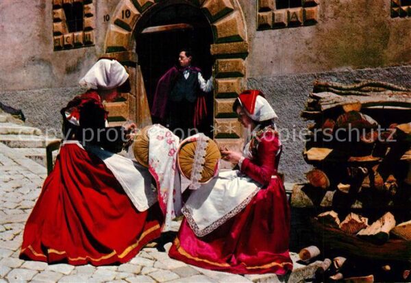 Trachten Italien Abruzzo Pescocostanzo Handarbeit