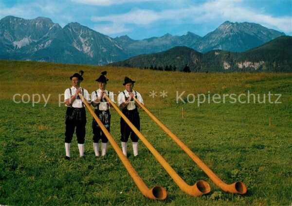 Alphorn Alphornbläser Trachtenverein d_Schlossb