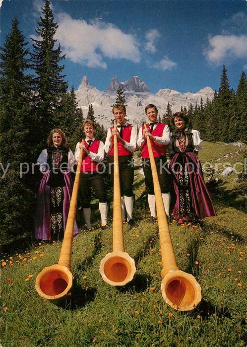 Alphorn Rätikon-Alphornbläser Volkstanzgruppe T