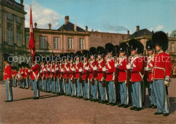 Leibgarde Wache Wachtparade Amalienborg Kopenhagen