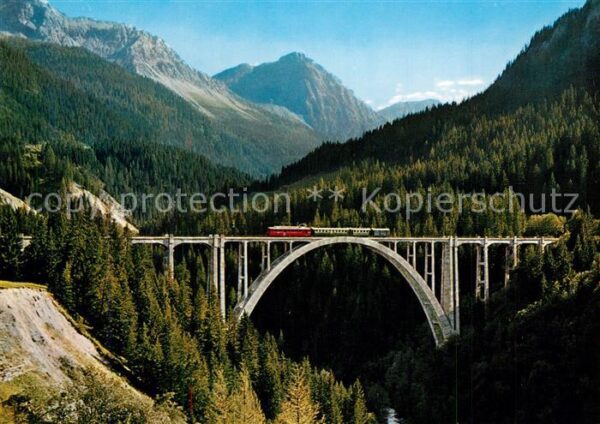 Viadukte Viaduc Langwieser-Viadukt Arosa Eisenbahn