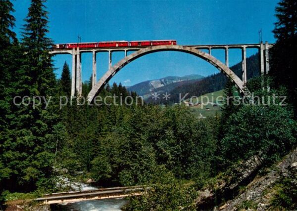 Viadukte Viaduc Langwieserviadukt Arosa Eisenbahn