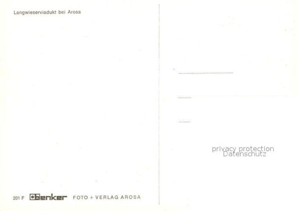 Viadukte Viaduc Langwieserviadukt Arosa Eisenbahn – Bild 2