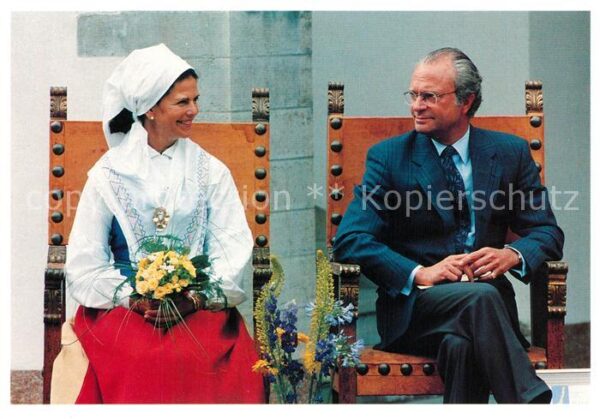 Adel Schweden König Carl XVI. Gustaf Drottning Königi