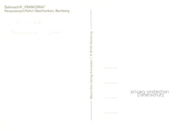 Motorschiffe Salonschiff Franconia Oberfranken Bambe – Bild 2