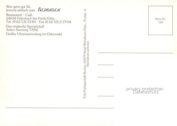 Uhren Restaurant Schorsch Erlenbach Fürth – Bild 2