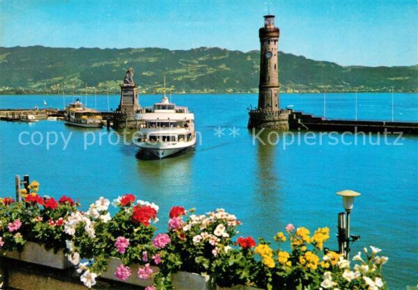 Motorschiffe M.S. Stuttgart Lindau Bodensee Hafen