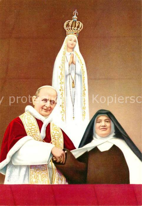 Papst Paulo VI Irma Lucia Fatima Portugal