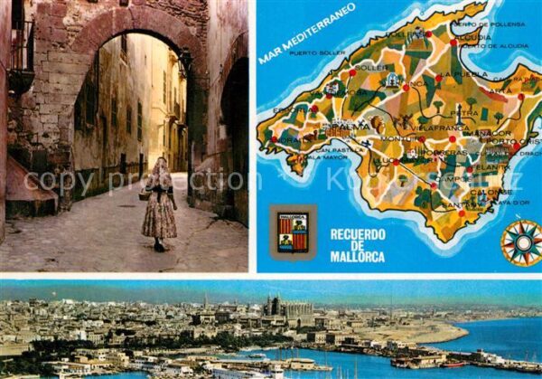 Mallorca Landkarte Palma Calle de la Almudaina V