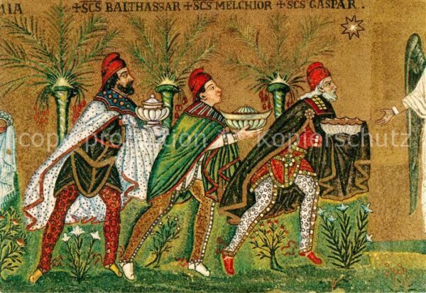 Ravenna Italia S. Apollinare Nuovo I Re Magi Heilige D