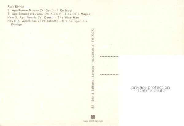 Ravenna Italia S. Apollinare Nuovo I Re Magi Heilige D – Bild 2