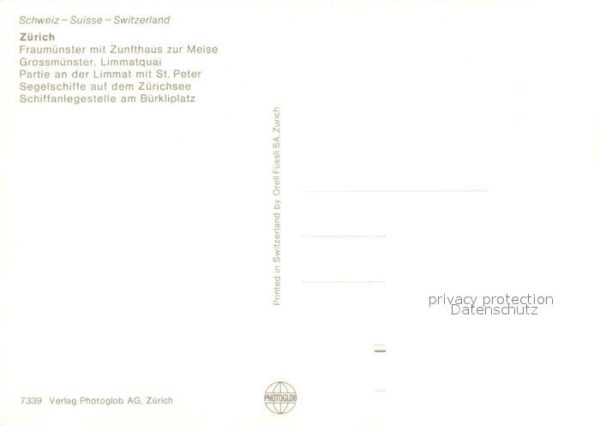 Motorschiffe Helvetia Zürich Fraumünster Zunfthaus z – Bild 2