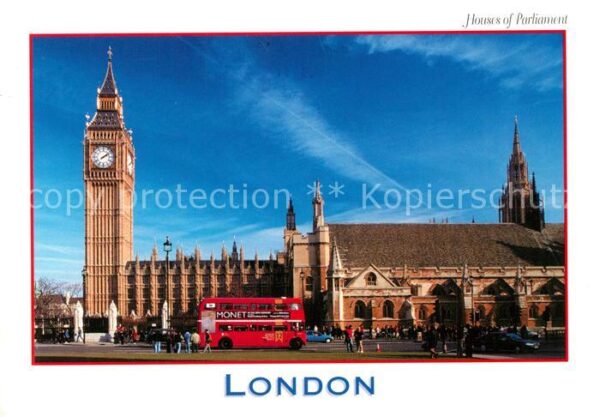 Autobus Omnibus London Houses of Parliament