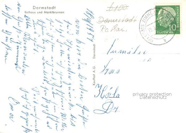 Darmstadt Rathaus Marktbrunnen – Bild 2