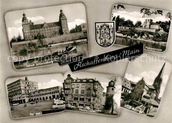 Aschaffenburg Main Schloss Johannisburg Pompejanum Rathaus
