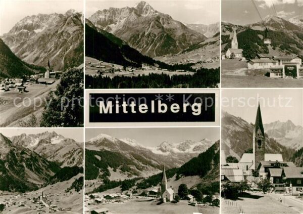 Mittelberg Kleinwalsertal Kirche Luftseilbahn