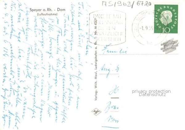 Speyer Rhein Fliegeraufnahme Dom – Bild 2