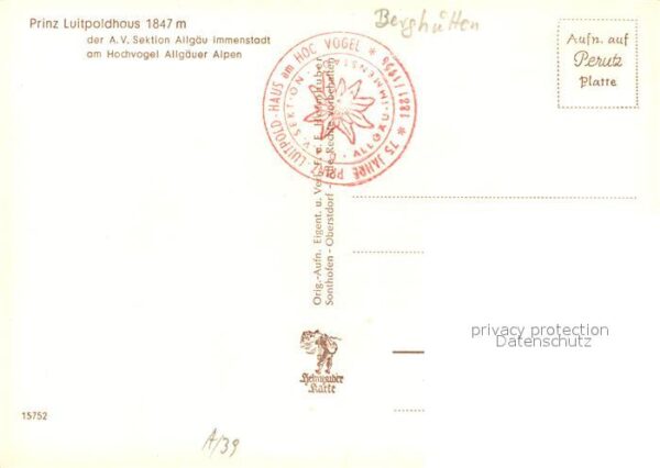 Prinz Luitpold Haus Nordspitze Schwarze Wand Madonna – Bild 2