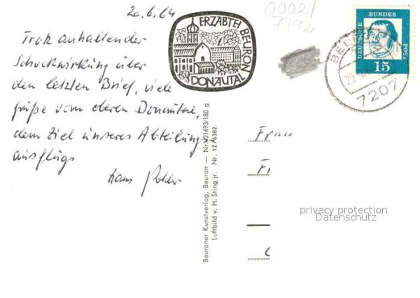 Beuron Donautal Fliegeraufnahme Erzabtei – Bild 2