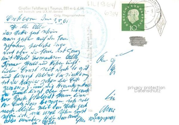 Feldberg Taunus Fliegeraufnahme Fernseh- UKW-Sender – Bild 2