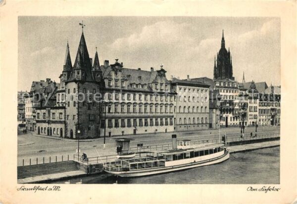 Frankfurt Main Am Fahrtor Dampfer