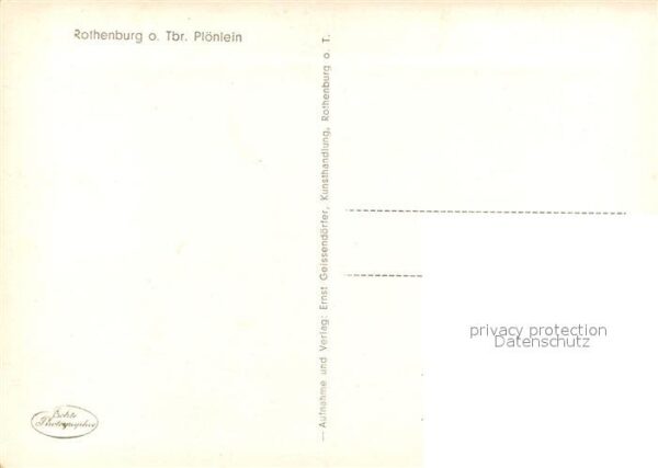 Rothenburg Tauber Plönlein – Bild 2