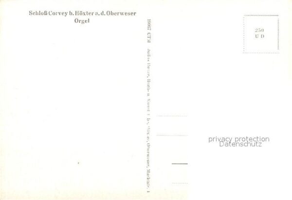 Hoexter Weser Schloss Corvey Orgel – Bild 2