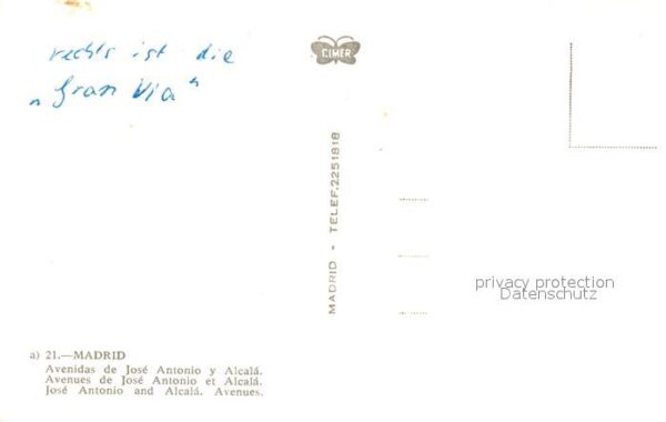 Madrid Spain Avenidas Jose Antonion Alcala – Bild 2