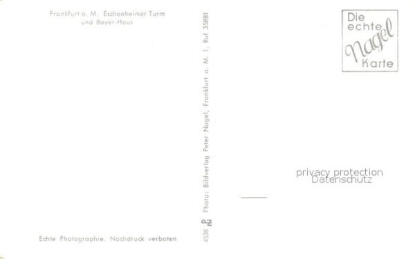 Frankfurt Main Eschenheimer Turm Bayer-Haus – Bild 2