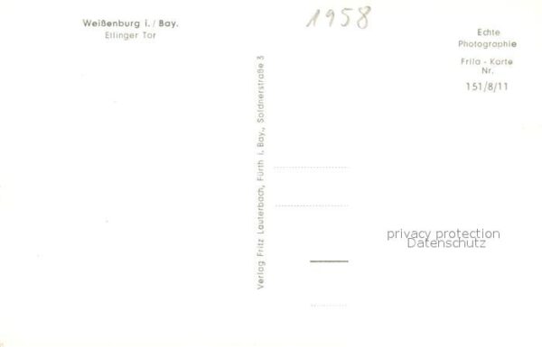 Weissenburg Bayern Ellinger Tor – Bild 2