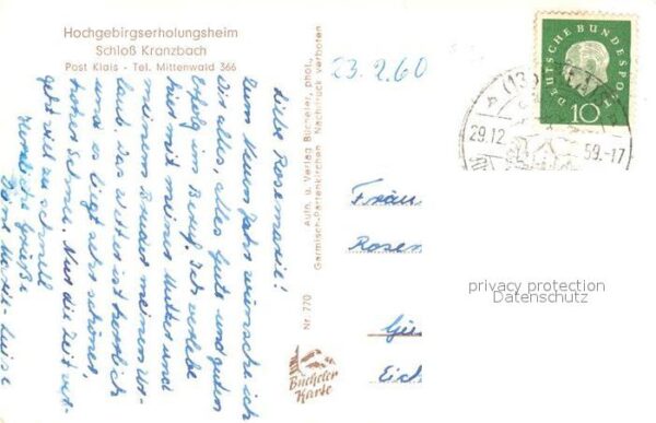 Klais Erholungsheim Schloss Kranzbach – Bild 2