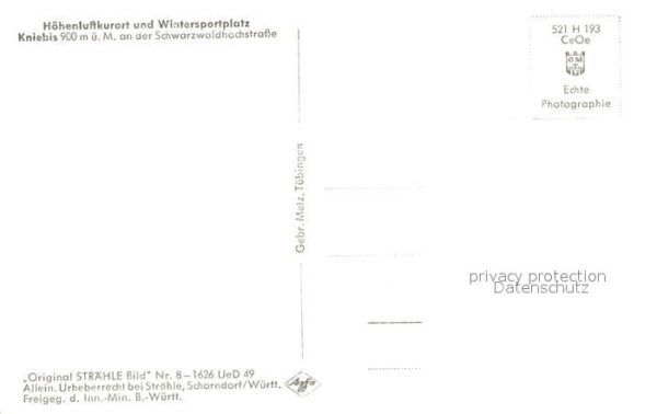 Kniebis Freudenstadt Fliegeraufnahme – Bild 2