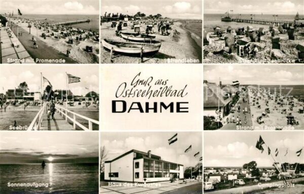 Dahme Ostseebad Seebrücke Haus des Kurgastes Campingpla