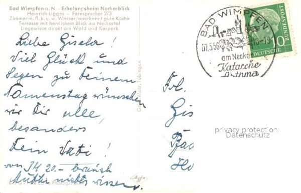 Bad Wimpfen Erholungsheim Neckarblick – Bild 2