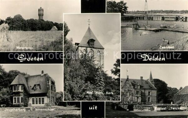 Delden Watertoren Kasteel Twickel Kerk