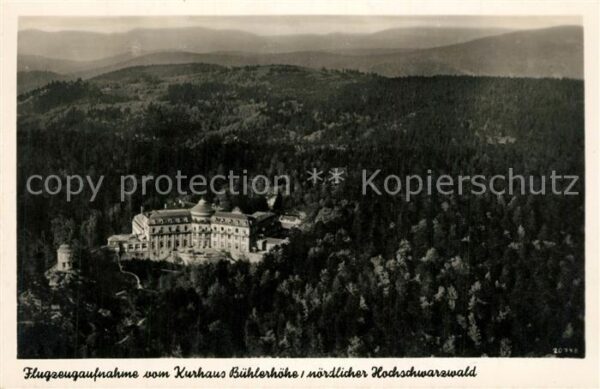 Buehl Baden Fliegeraufnahme Kurhaus Bühlerhöhe
