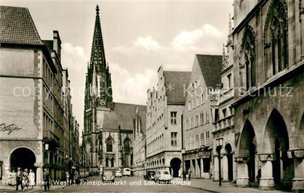 Muenster Westfalen Prinzipalmarkt Lambertikirche