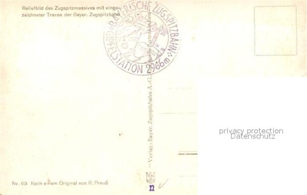 Zugspitze Ortungskarte Hammersbach Grainau Garmis – Bild 2