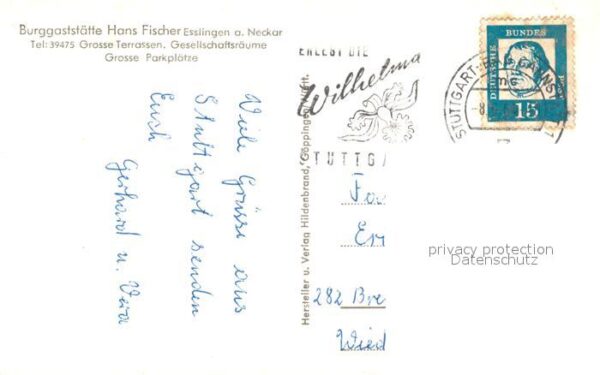 Esslingen Neckar Burggaststätte Hans Fischer – Bild 2
