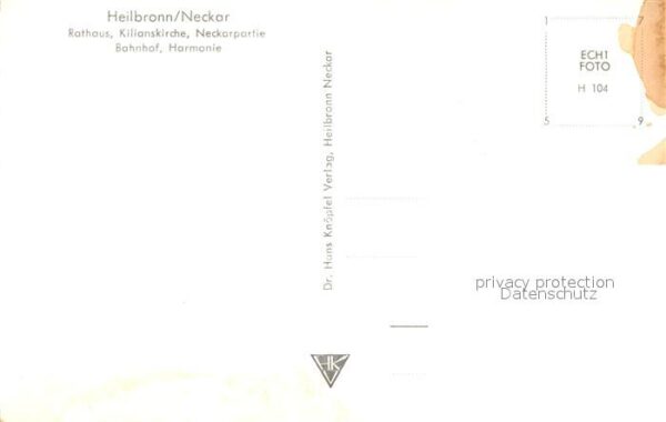 Heilbronn Neckar Rathaus Kilianskirche Bahnhof – Bild 2