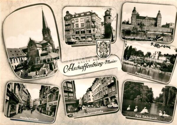 Aschaffenburg Main Stiftskirche Schloss Johannisburg Herst