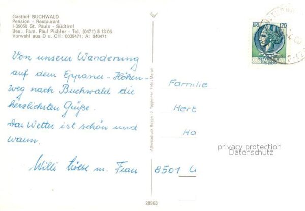 St Pauls Eppan Gasthof Buchwald Restaurant – Bild 2