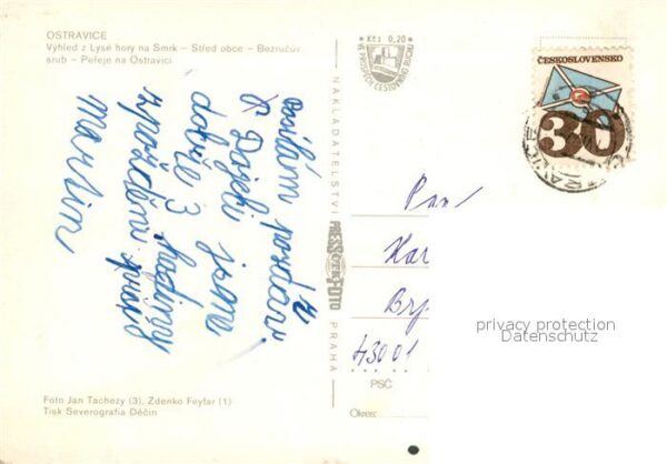 Ostravice Vyhled z Lyse hory na Smrk Stred obce B – Bild 2
