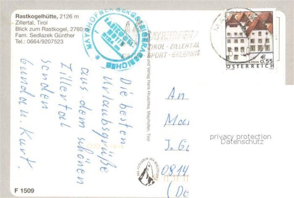 Rastkogelhuette Fliegeraufnahme mit Rastkogel – Bild 2