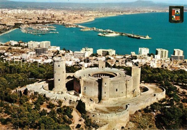 Palma Mallorca Vista aerea del Castillo de Bellver y P