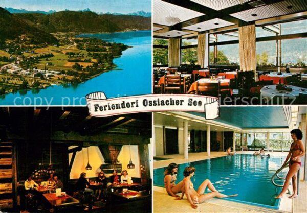 Ossiach Feriendorf Fliegeraufnahme Restaurant H